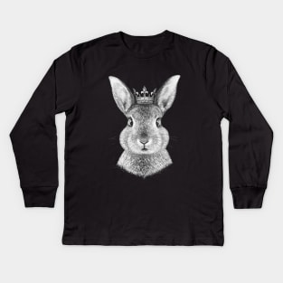 Queen rabbit Kids Long Sleeve T-Shirt